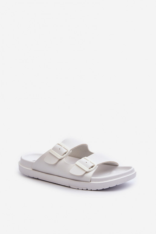 Ciabatte leggere da uomo con fibbie Big Star NN174594 colore bianco
