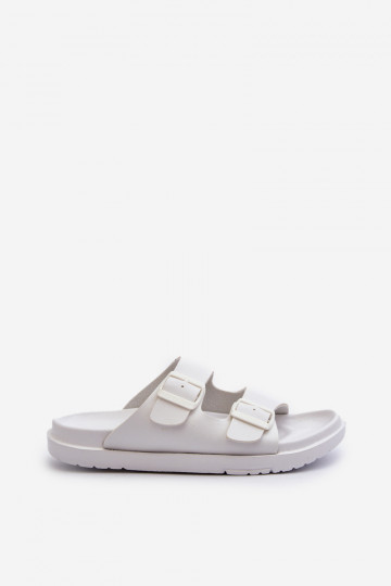 Ciabatte leggere da uomo con fibbie Big Star NN174594 colore bianco 2