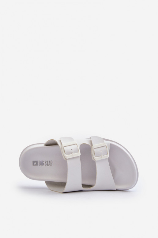 Ciabatte leggere da uomo con fibbie Big Star NN174594 colore bianco