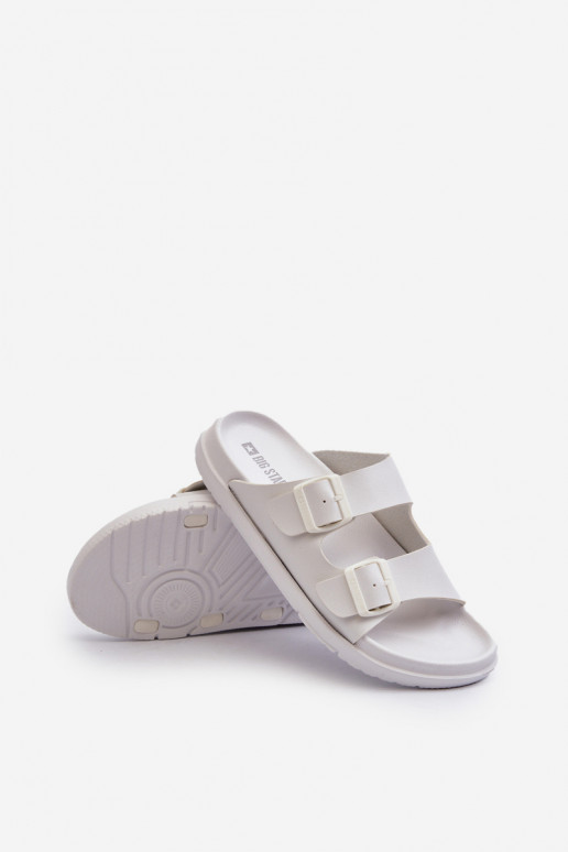 Ciabatte leggere da uomo con fibbie Big Star NN174594 colore bianco
