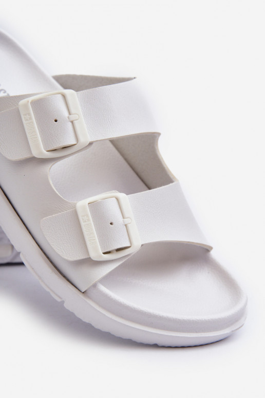 Ciabatte leggere da uomo con fibbie Big Star NN174594 colore bianco