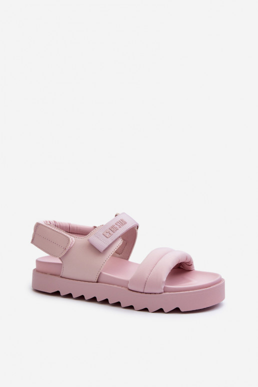 Sandali da donna con plateau Big Star NN274753 colore rosa