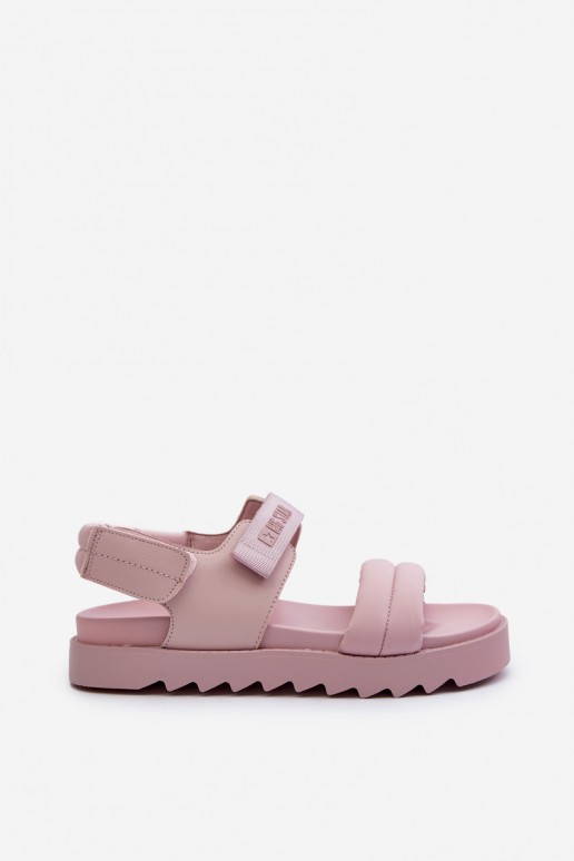 Sandali da donna con plateau Big Star NN274753 colore rosa