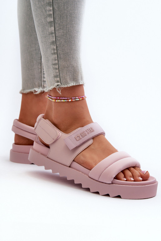 Sandali da donna con plateau Big Star NN274753 colore rosa