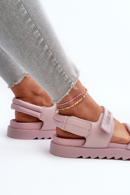 Sandali da donna con plateau Big Star NN274753 colore rosa