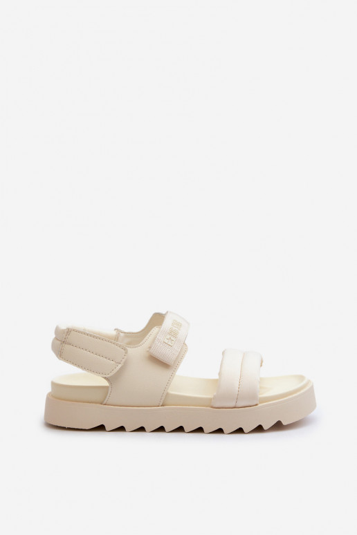 Sandali con plateau da donna Big Star NN274751 beige