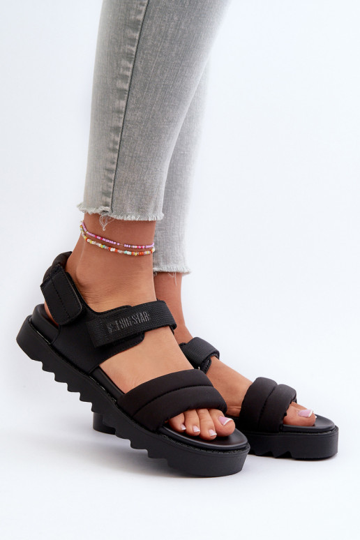 Sandali da donna con plateau Big Star NN274750 colore nero