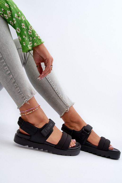 Sandali da donna con plateau Big Star NN274750 colore nero