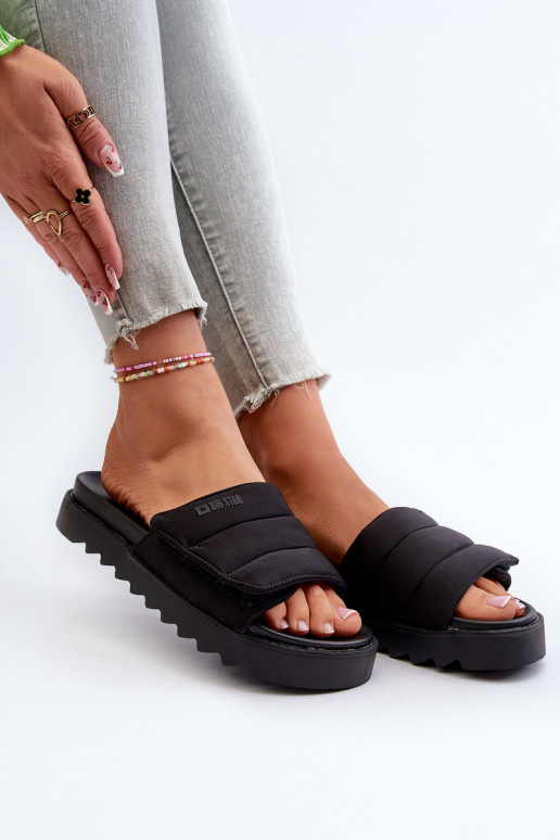Ciabatte con plateau Big Star NN274772 colore nero