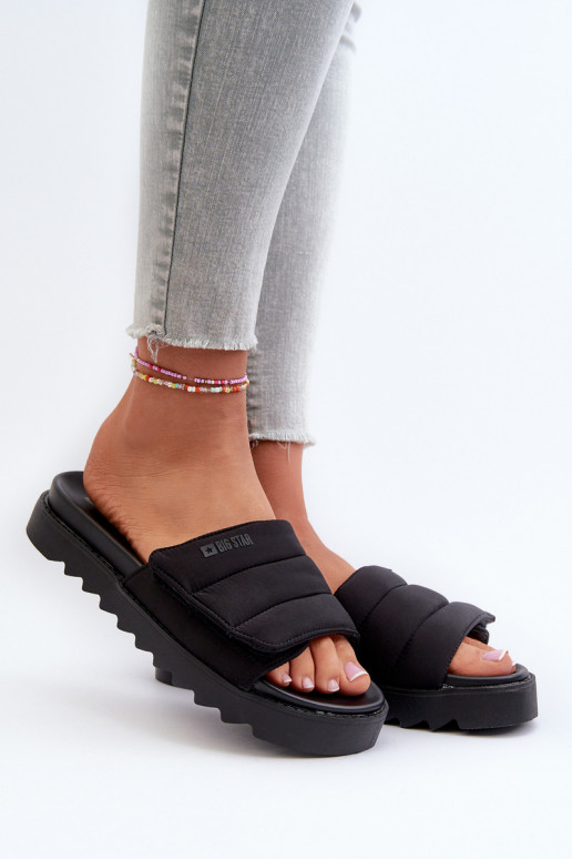 Ciabatte con plateau Big Star NN274772 colore nero