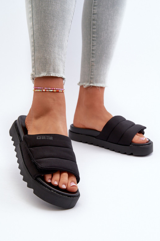 Ciabatte con plateau Big Star NN274772 colore nero