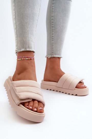 Ciabatte con plateau Big Star NN274773 beige