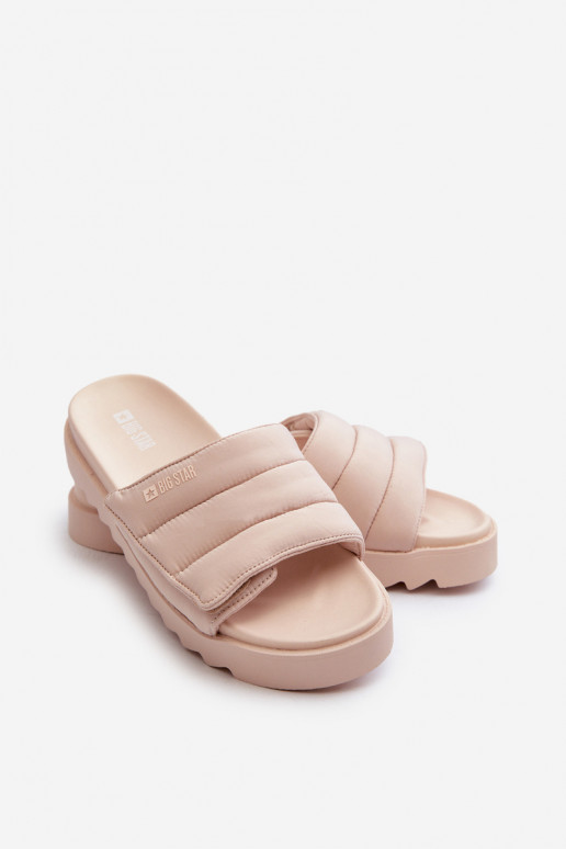 Ciabatte con plateau Big Star NN274773 beige