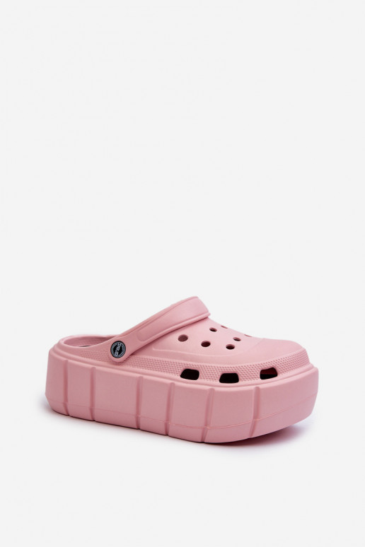 Ciabatte leggere Ciabatte da donna con plateau in colore rosa Itubia