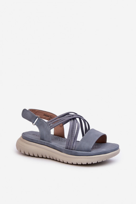 Comodi sandali con chiusure adesive nel colore blu Ceclea Comodi sandali con chiusure adesive nel colore blu Ceclea