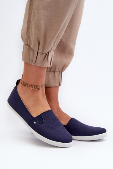 Scarpe casual da ginnastica Slip-On colore blu scuro Adrancia