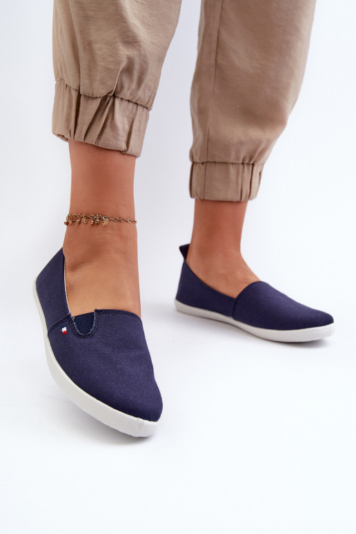 Scarpe casual da ginnastica Slip-On colore blu scuro Adrancia