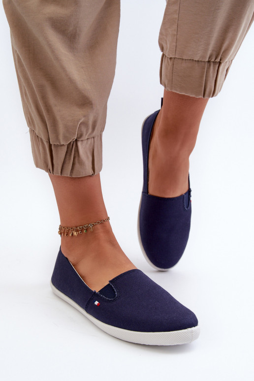 Scarpe casual da ginnastica Slip-On colore blu scuro Adrancia