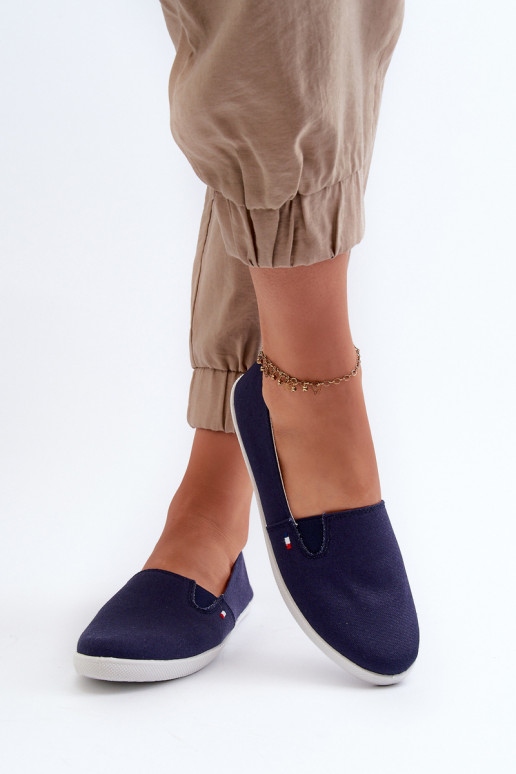 Scarpe casual da ginnastica Slip-On colore blu scuro Adrancia