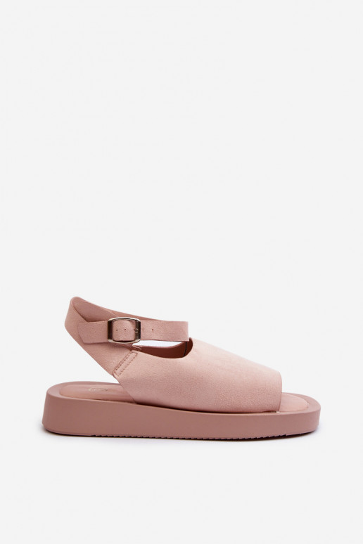 Comodi sandali da donna con plateau in colore rosa Rubie