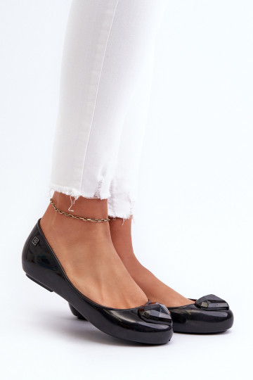 Ballerine con cuori NN285011 nere 2