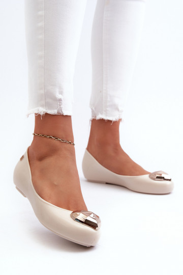 Ballerine con cuori NN285009 avorio