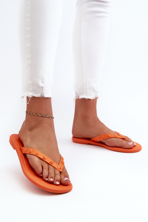 Pantofole Elastyczne dai piedi colti JJ285254 colore arancione