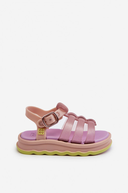 Sandali da bambino con chiusure adesive NN385020 Colore viola