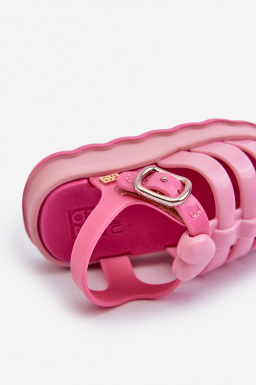 Sandali da bambino con chiusure adesive NN385018 colore rosa