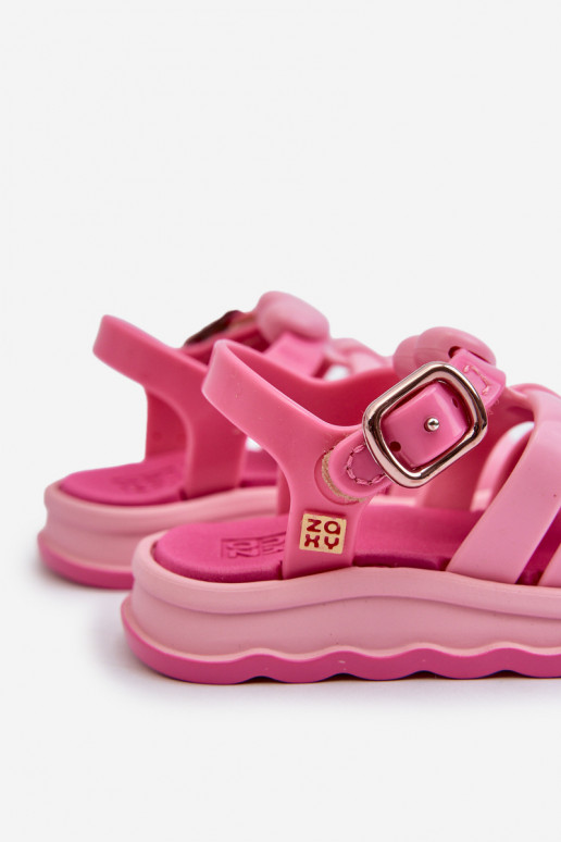 Sandali da bambino con chiusure adesive NN385018 colore rosa