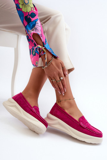 realizzato in camoscio Mocassini rosa Filidia 2