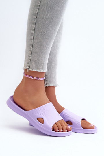 Ciabatte da donna modello classico Colore viola Juniria