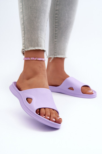 Ciabatte da donna modello classico Colore viola Juniria 2