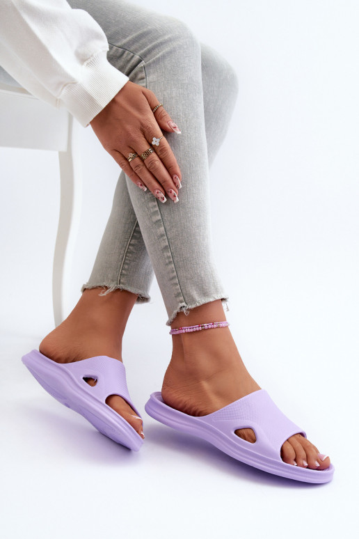 Ciabatte da donna modello classico Colore viola Juniria