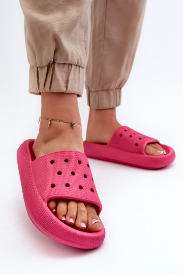 Pantofole leggere con suola massiccia in colore rosa Beula