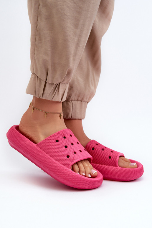 Pantofole leggere con suola massiccia in colore rosa Beula
