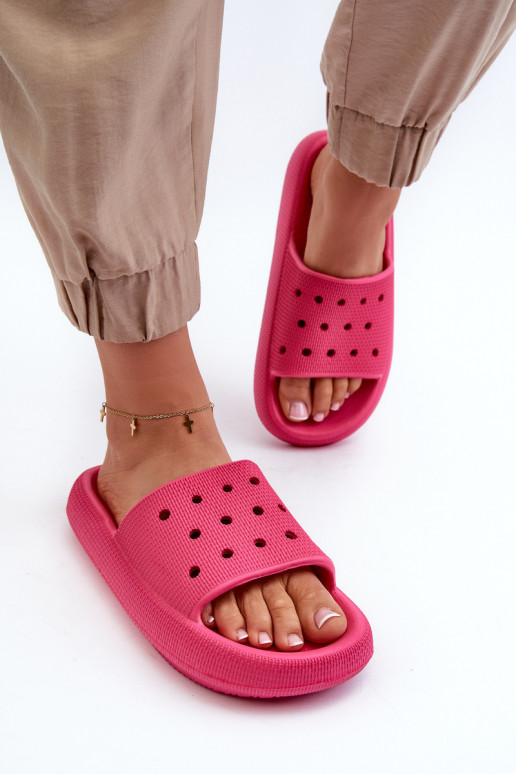 Pantofole leggere con suola massiccia in colore rosa Beula