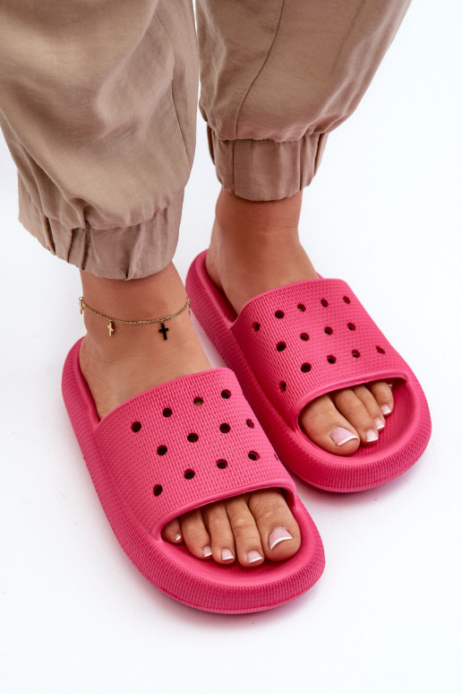 Pantofole leggere con suola massiccia in colore rosa Beula