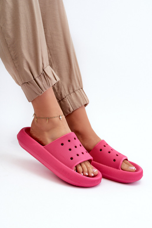 Pantofole leggere con suola massiccia in colore rosa Beula