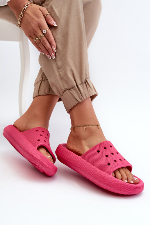 Pantofole leggere con suola massiccia in colore rosa Beula