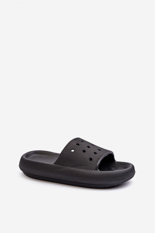 Pantofole leggere con suola massiccia in colore nero Beula Pantofole leggere con suola massiccia in colore nero Beula