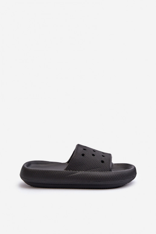 Pantofole leggere con suola massiccia in colore nero Beula Pantofole leggere con suola massiccia in colore nero Beula