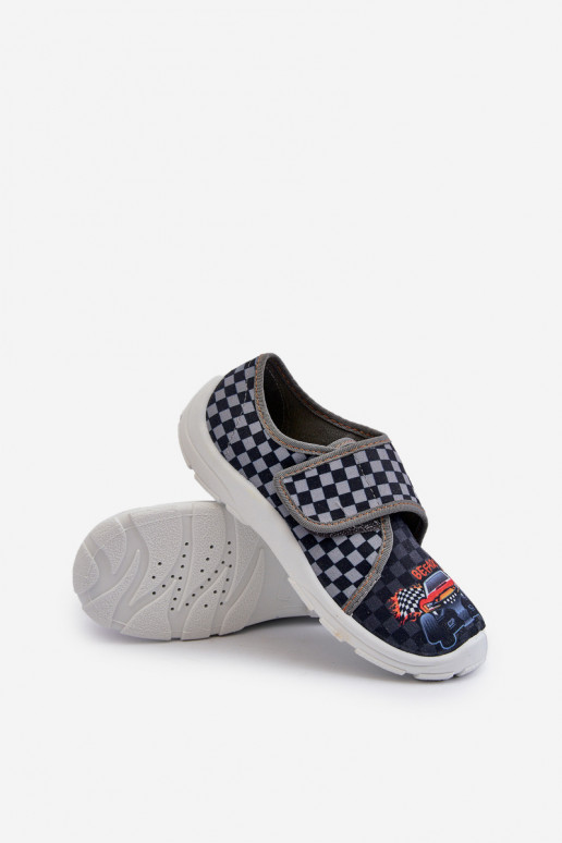 Comode ciabatte per ragazzi con chiusure adesive Befado 974Y540 grigio Comode ciabatte per ragazzi con chiusure adesive Befado 974Y540 grigio