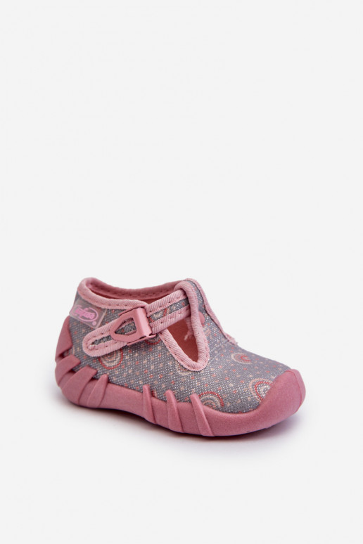 Comode ciabatte da bambino BEFADO 110N490 colore grigio-rosa