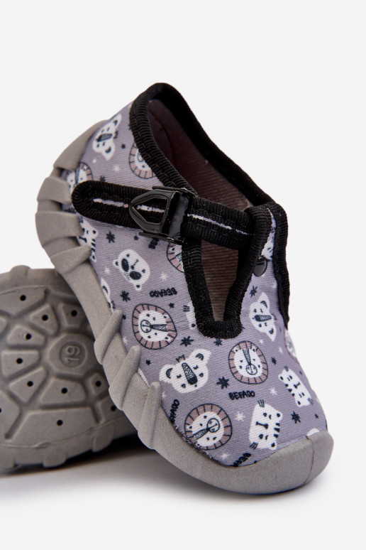 Comode ciabatte Bambini BEFADO 110N488 colore grigio Comode ciabatte Bambini BEFADO 110N488 colore grigio