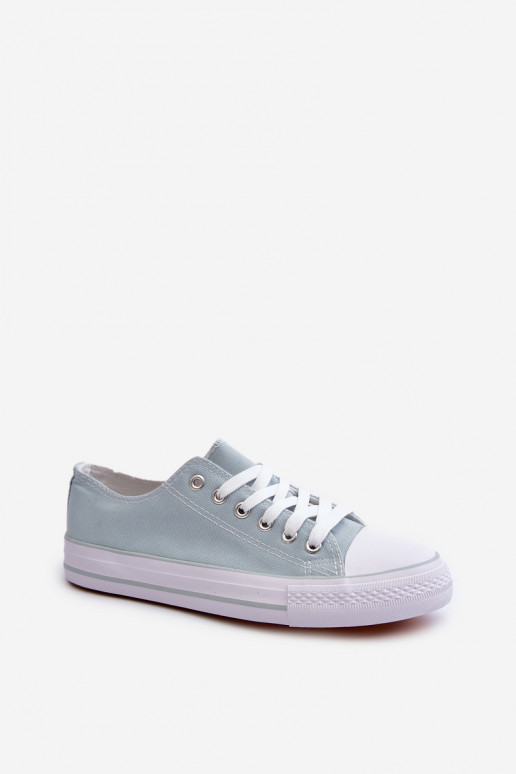 Sneakers Lennabella color menta con suola piatta del modello classico