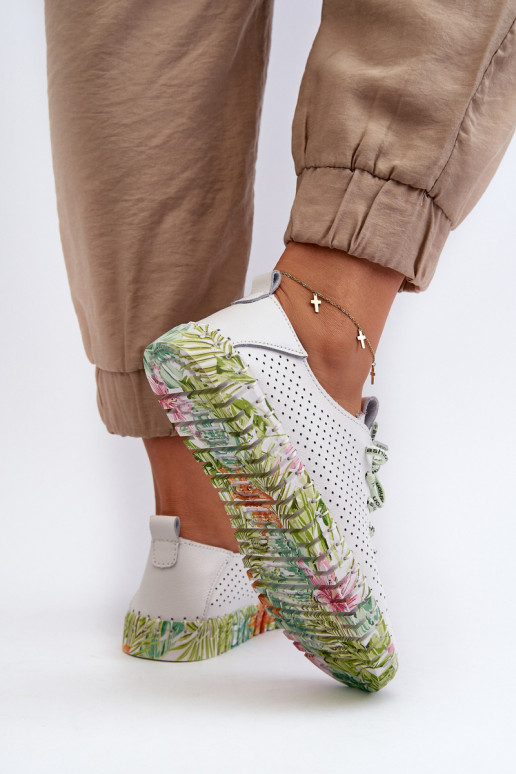 Scarpe Sznurowe in Farnalea bianca Scarpe Sznurowe in Farnalea bianca