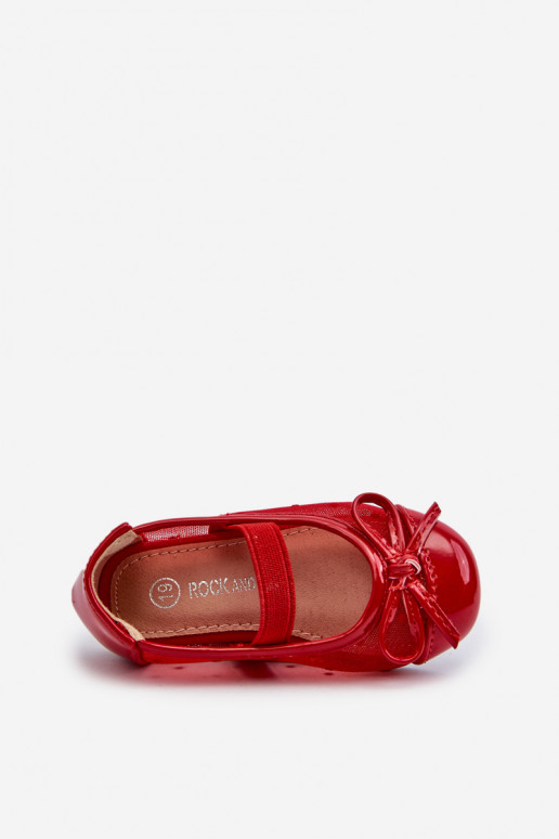 ballerine per bambini con nastri colore rosso Jellema
