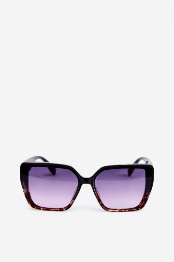 Occhiale da sole Donna Con fantasia Detalem UV400 in nero e marrone 2