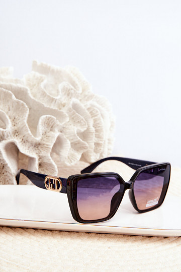Occhiale da sole Donna Con fantasia Detalem UV400 blu scuro